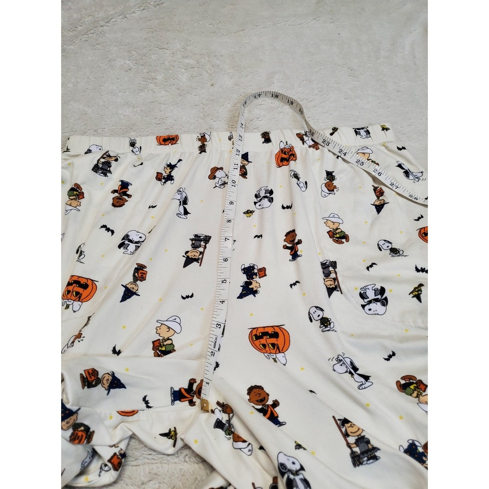 Beauty Sleep Social x‎ Peanuts Great Pumpkin Halloween Pajama Top Pants Set XL - Picture 10 of 14